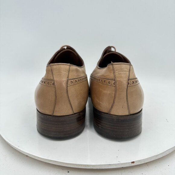 Beltrami Men Size 9 Brown Leather Lace Up Brogue Derby Dress Shoes main image 8